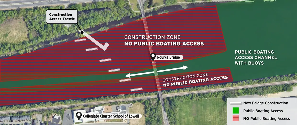 Official Massachusetts Department of Transportation October 2026 boating coordination map | Merrimack River Boaters Face Marked Channel Restrictions at Rourke Bridge