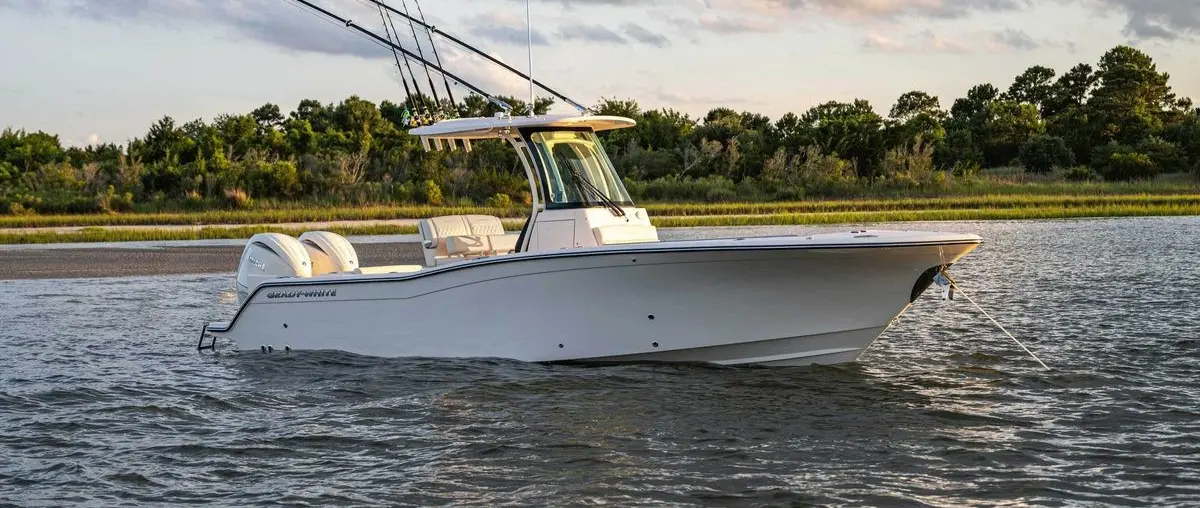 Official boat-builder photograph | Grady-White Canyon 266: new 26-foot offshore centre console adds serious fishing storage