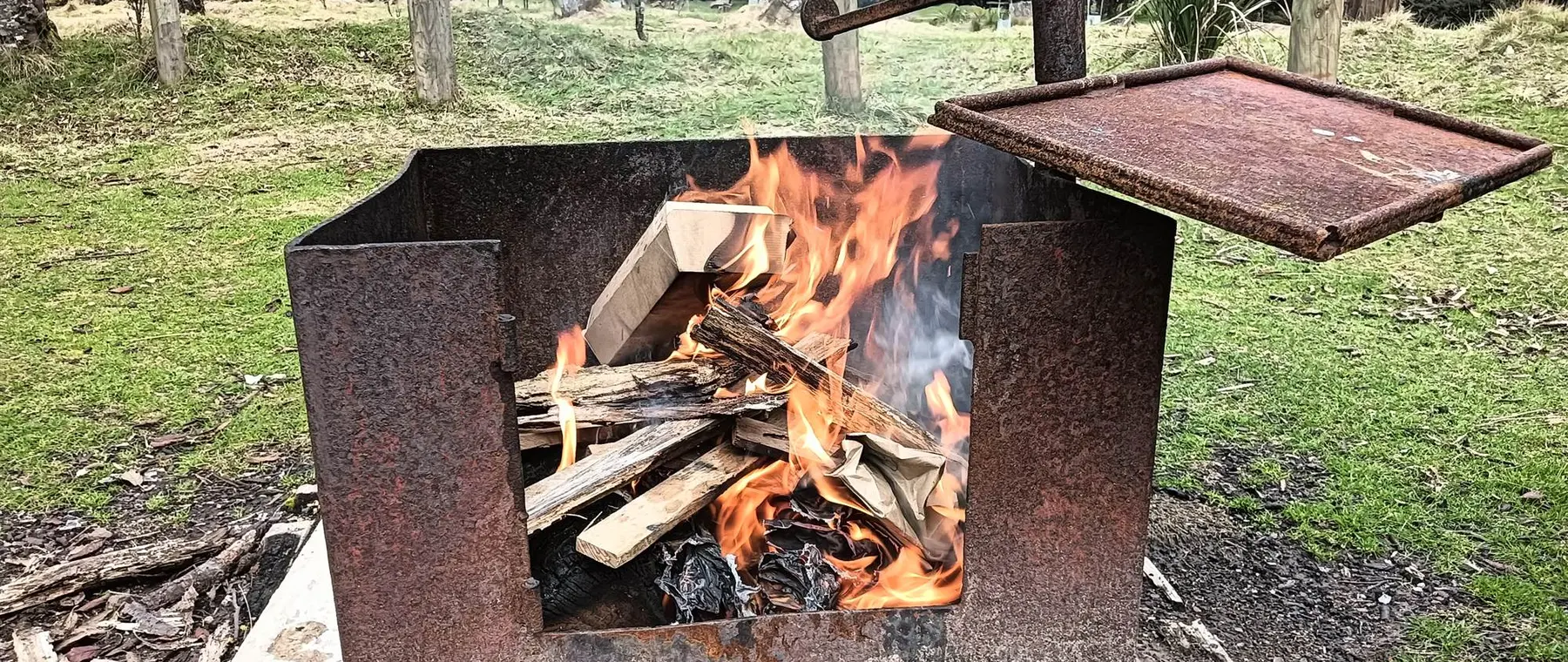 Tasmania Parks and Wildlife Service archive photograph (not current fire conditions) | Tasmania Starts Coastal Park Campfire Bans October 26: Boaters' Guide
