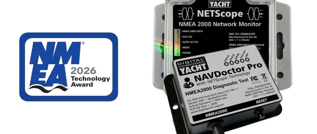 Digital Yacht NAVDoctor Pro Wins NMEA Award for Network Diagnostics — original official source photograph