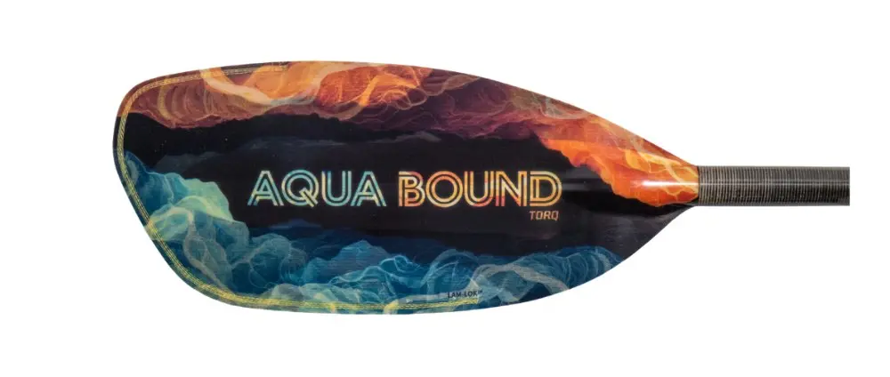 Aqua Bound Torq Paddle Combines Carbon Shaft With Reinforced Whitewater Blades — official Aqua Bound official 2027 Paddles Product presentation, Paddle Sports Show image