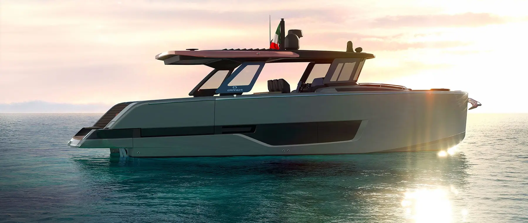 Cranchi Yachts | Cranchi A47 Adds a Sheltered Helm and Two Cabins to the Open-Deck Formula