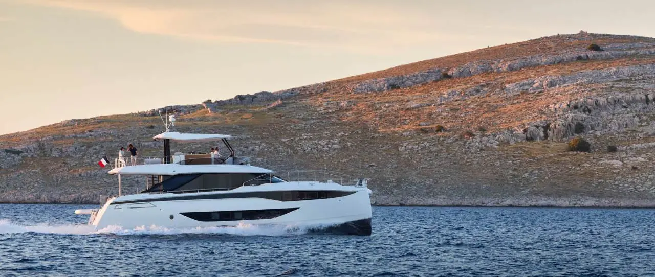 Prestige Yachts official M8 EVO model photograph | Prestige M8 EVO Brings Updated Power Catamaran to Fort Lauderdale