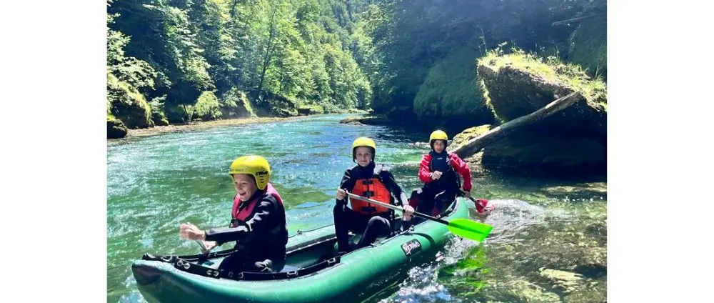 Verano Calgary Inflatable Canoe Combines Three-Person Seating With a Rigid Floor — official Verano official 2027 Inflatable Product presentation, Paddle Sports Show image