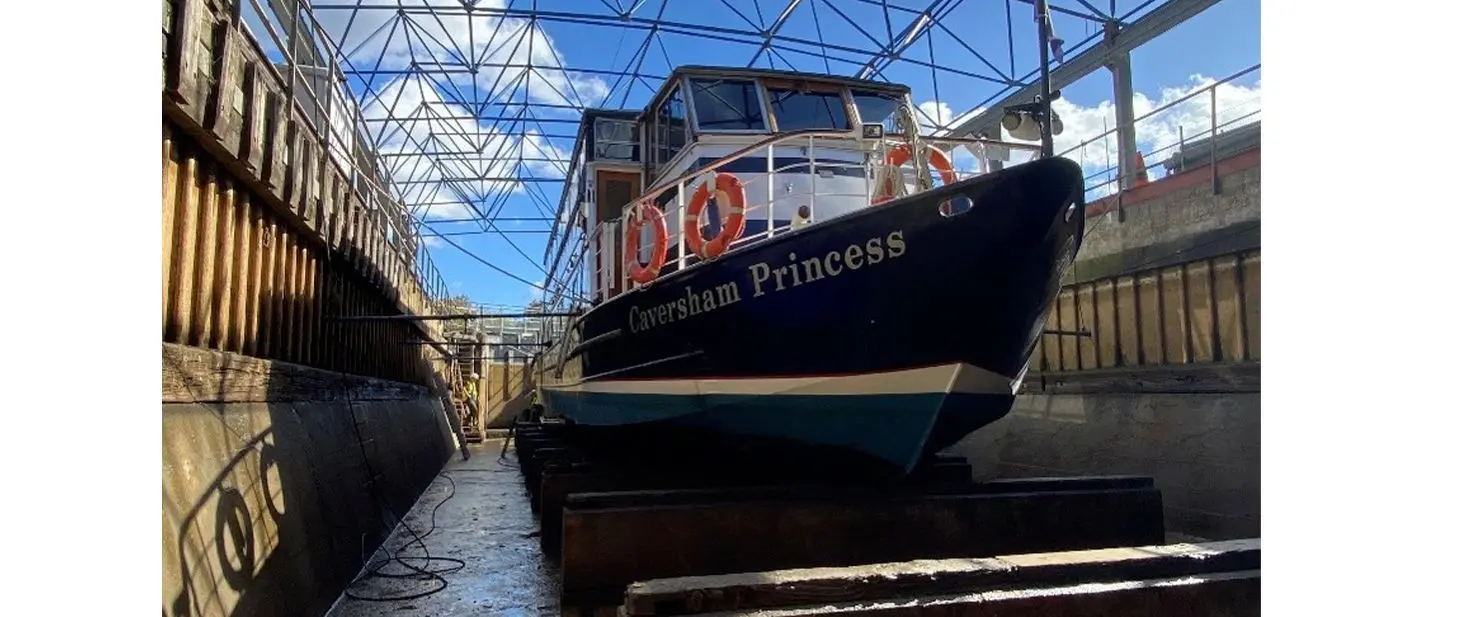Sunbury Dry Dock Reopens for Thames Boat Surveys - official source photograph