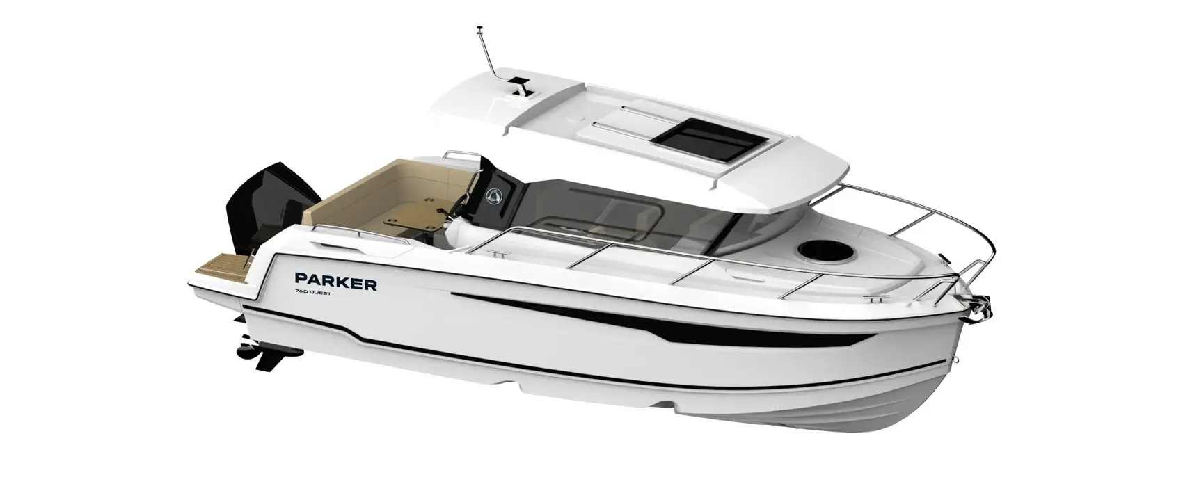 Official boat-builder photograph | Parker 760 Quest Mixes Fishing and Family Cruising in 8.1m