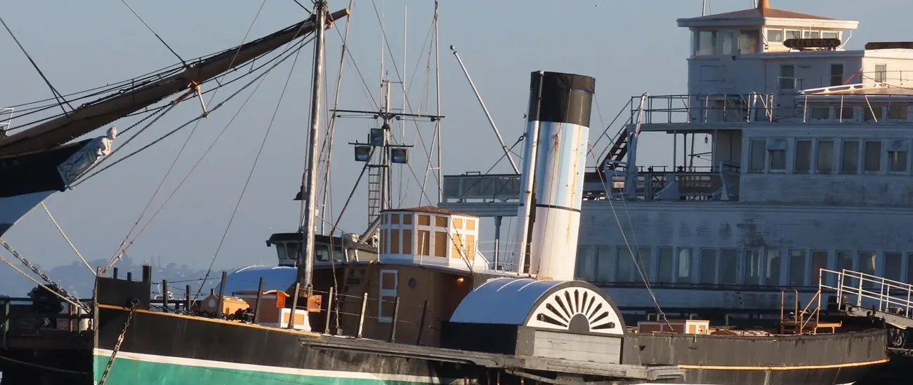 NPS/C. Arreglo — Eppleton Hall photographed before the move to Mare Island | San Francisco Historic Ships Stay at Mare Island During Pier Rebuild