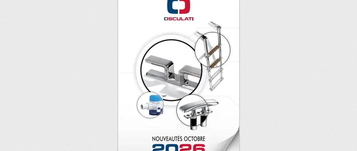 Osculati 2026 new yacht hardware collection — official catalogue image | Official source: https://docweb.osculati.com/flip/2026_10-NEWS-FRA/