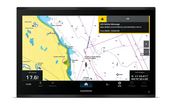 Garmin Adds AIS Warning Messaging for Boaters