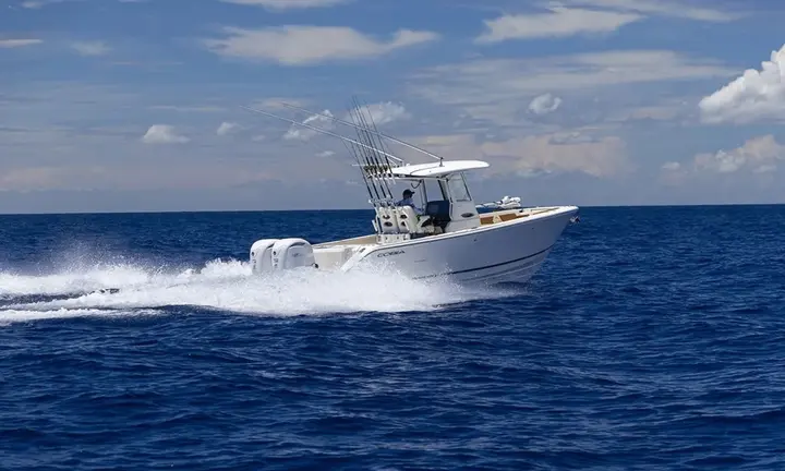 Official boat-builder photograph | Cobia 285 CC: A New Centre-Console Approach to Fishing and Family Use