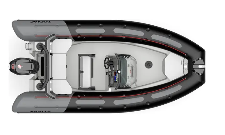 Official boat-builder photograph | Zodiac Open 5.5 Gives a Compact RIB Room for Fishing and Watersports