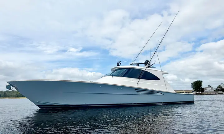 Viking Yachts official 64 Sport Coupe manufacturer photograph | Viking 64 Sport Coupe Adds Galley and Tower Choices for Florida Show