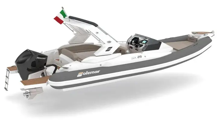 Solemar Italia official SX25 product illustration (Solemar press material) | Solemar Brings SX25 and SE30 Compact Maxi-RIBs to Genoa