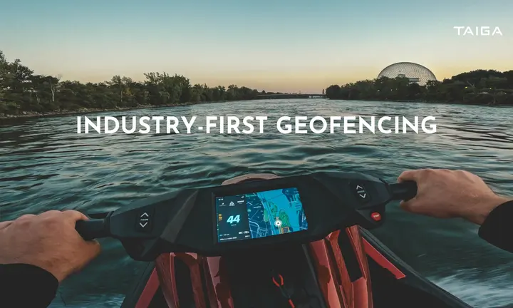 Taiga OS-5 geofencing on electric Orca watercraft - Taiga Motors | Official source: https://www.globenewswire.com/news-release/2026/09/24/3368193/0/en/taiga-launches-os-5-software-bringing-industry-first-geofencing-its-electric-fleet.html