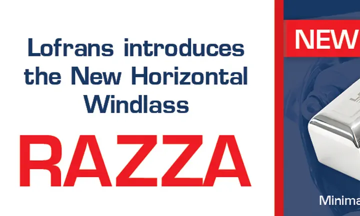 LBG Lofrans Razza Brings a Lower-Profile Windlass to Compact Foredecks — official source image