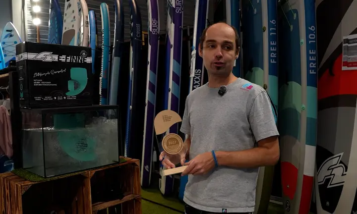 F2 Electric Fin Pro Wins Innovation Award at Strasbourg Paddle Sports Show — official Paddle Sports Show official award announcement, October 2026 image