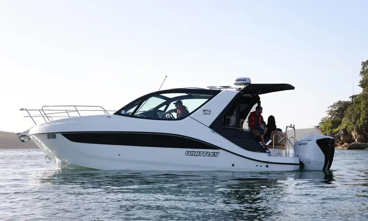 Whittley official CR31 2026 Good Design Awards photograph | Whittley CR31 Brings Walk-Through Windscreen to Family Cruising
