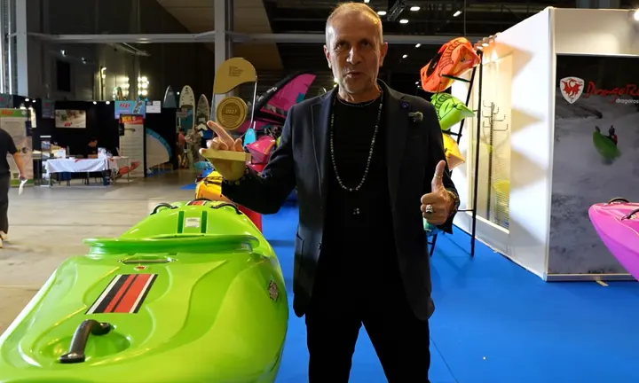 DragoRossi Naga Wins 2027 Whitewater Kayak Product Award — official Paddle Sports Show official whitewater award announcement, October 2026 image