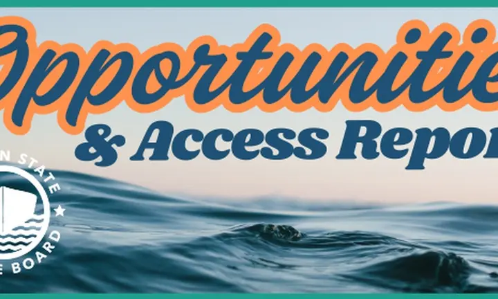 Official Oregon State Marine Board access-report artwork | Wallowa Lake Ramp Remains Open While Boarding Dock Stays Removed Until Spring 2027