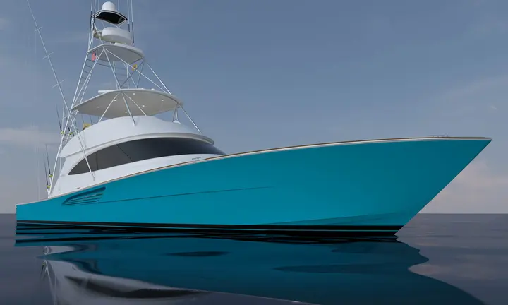 Official Viking Yachts manufacturer image of the second-generation 70 Convertible | Viking 70 Convertible Heads to Fort Lauderdale World Premiere