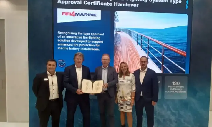 FIFI4MARINE RINA Type Approval — official image | Official source: https://www.fifi4marine.com/en/fifi4marine-as-the-first-battery-fire-suppression-system-with-rina-type-approval/