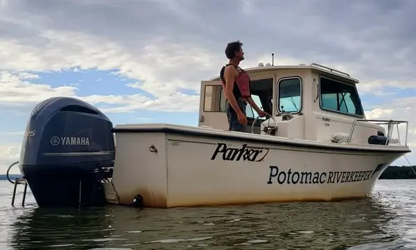 Yamaha Rightwaters Supports Potomac Riverkeeper Patrol Boat — official Yamaha Marine image