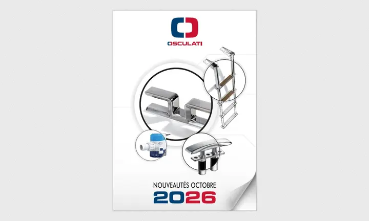Osculati 2026 new yacht hardware collection — official catalogue image | Official source: https://docweb.osculati.com/flip/2026_10-NEWS-FRA/
