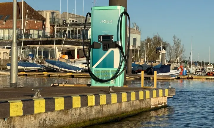 Lymington Harbour Adds 75kW Charger for Electric Boats — original official source photograph
