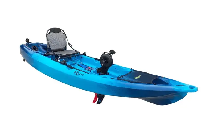 Riot Mako 10.5 Brings Reversible Pedal Drive to Compact Fishing Kayaks — official Riot Kayaks official 2027 Kayak Fishing product submission, Paddle Sports Show image
