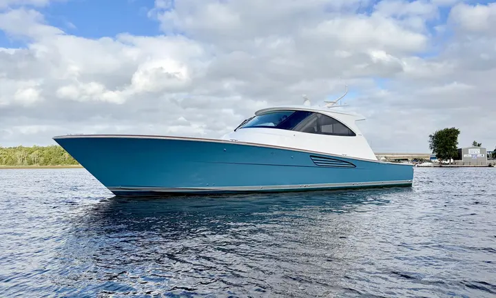 Viking Yachts official 50 Sport Coupe manufacturer photograph | Viking 50 Sport Coupe Combines Fishing and Coastal Cruising at FLIBS
