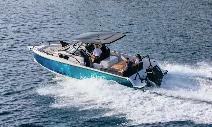 Official boat-builder photograph | RYCK 280 Uses a Walkaround Deck and Flexible Cockpit for Coastal Days
