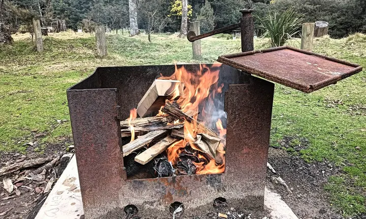 Tasmania Parks and Wildlife Service archive photograph (not current fire conditions) | Tasmania Starts Coastal Park Campfire Bans October 26: Boaters' Guide