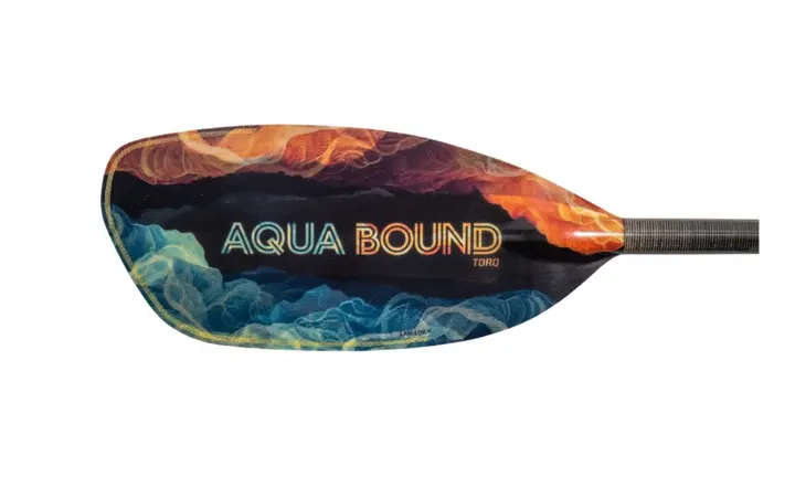 Aqua Bound Torq Paddle Combines Carbon Shaft With Reinforced Whitewater Blades — official Aqua Bound official 2027 Paddles Product presentation, Paddle Sports Show image