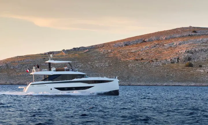 Prestige Yachts official M8 EVO model photograph | Prestige M8 EVO Brings Updated Power Catamaran to Fort Lauderdale