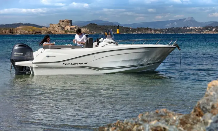 Official boat-builder photograph | Jeanneau Cap Camarat 6.5 CC Makes Open-Dayboat Space Count