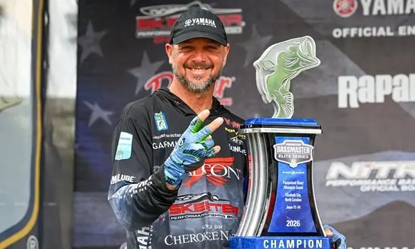 Jason Christie Takes Second 2026 Bassmaster Elite Win at Pasquotank — official Yamaha Marine image