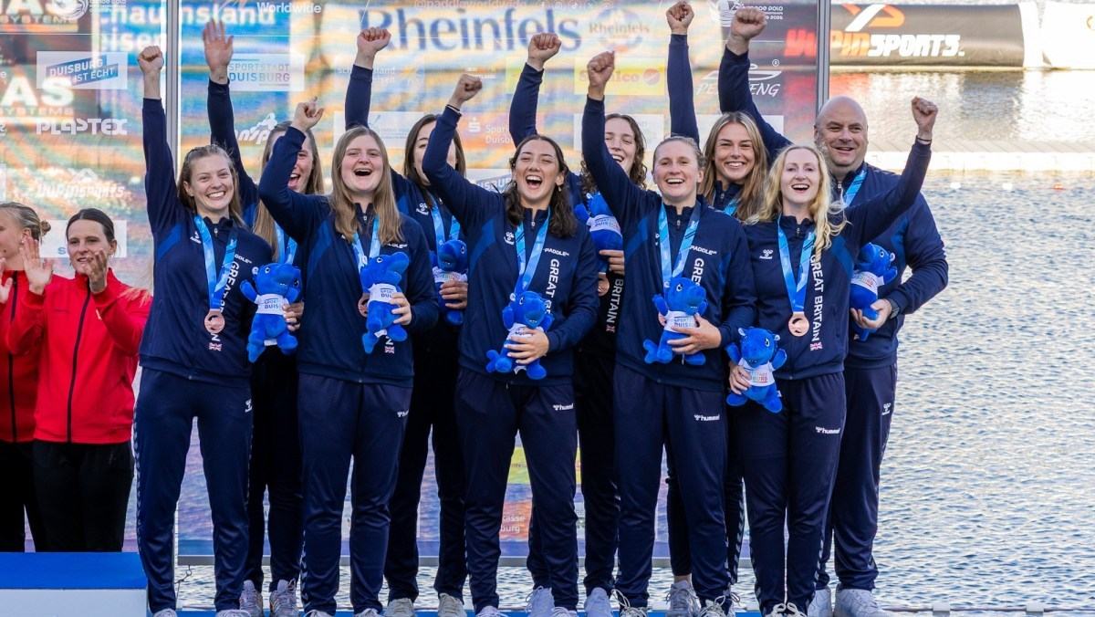 GB Women's Canoe Polo Team Wins World Bronze in Duisburg Extra Time — official source photograph
