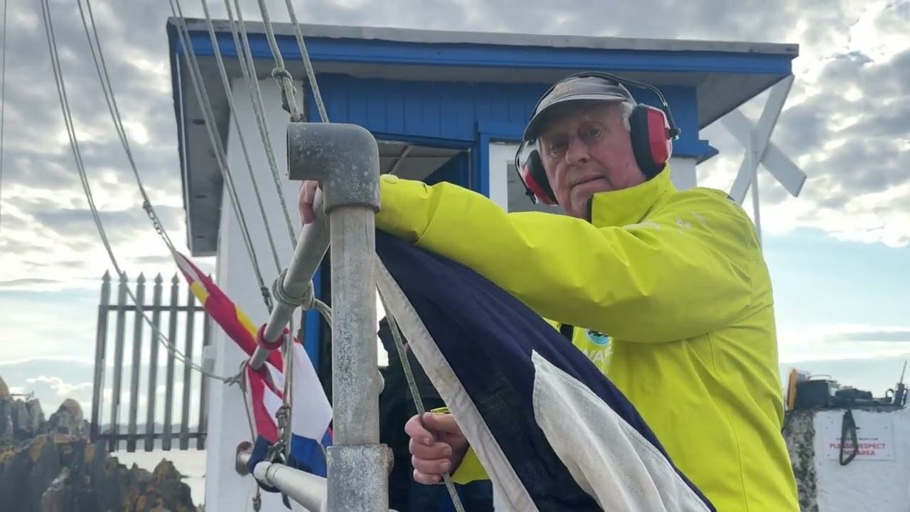 Roy Flannigan Honoured for Over 50 Years of Northern Ireland Sailing Service — official source photograph