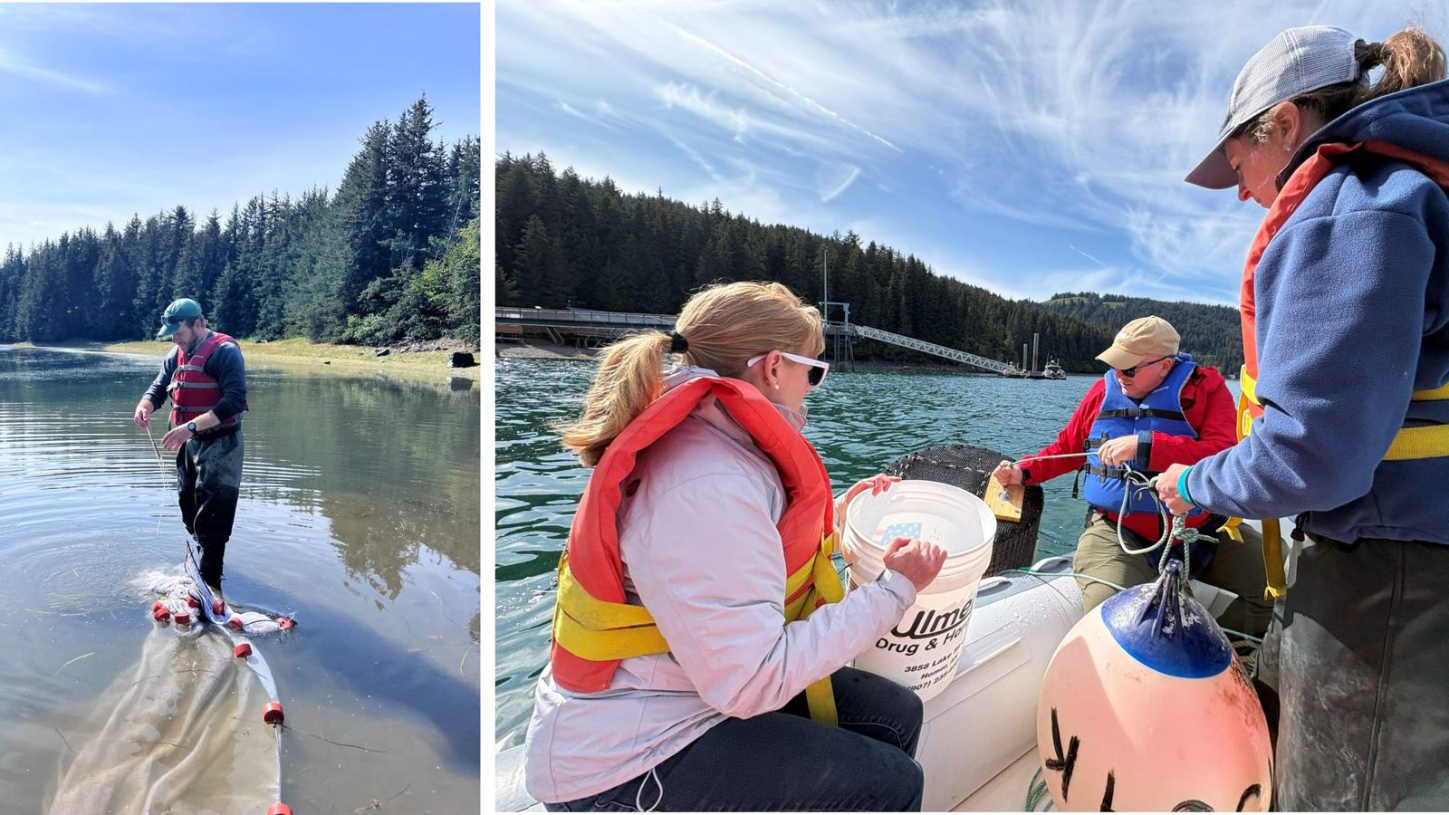 NOAA NCCOS and Office of Response and Restoration — field scientists deploying mesocosm equipment in Alaska, 2026