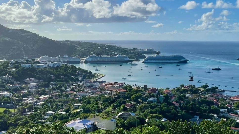Mary Allen / NOAA NCCOS — view of St Thomas harbour, U.S. Virgin Islands