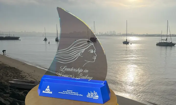 BoatUS / NWSA official 2027 Women’s Sailing Leadership Award artwork