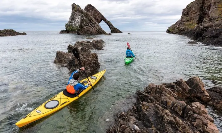 Wave Sport Hydra touring kayak on the coast — photo Ed Smith, official release via Paddle Sports Show