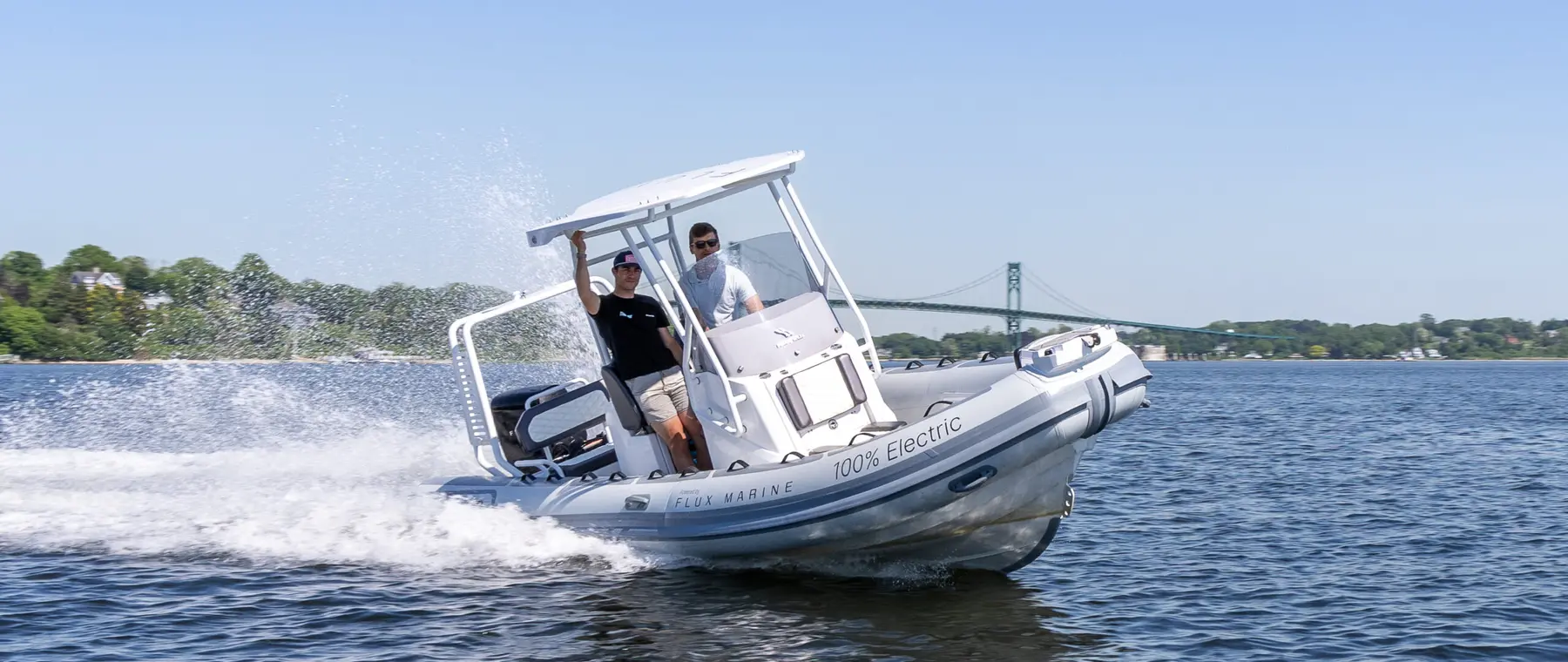 Sport 660 Electric x Flux Marine — official Highfield Boats image