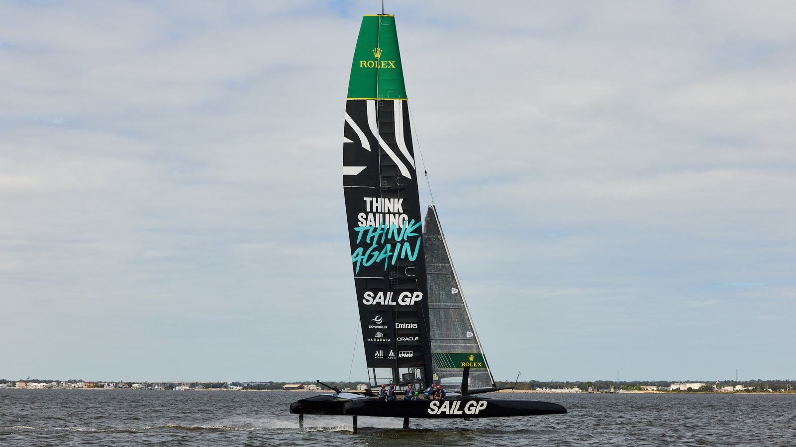 Official SailGP photograph: Emirates Great Britain training in Pensacola, 2026