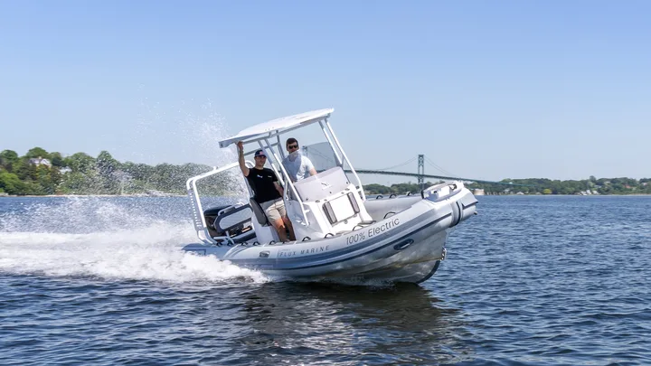 Sport 660 Electric x Flux Marine — official Highfield Boats image