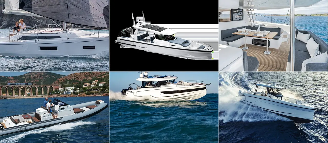 A selection of sailing yachts, motor boats, RIBs, catamarans and cabin boats from the Leisure Boat Guide production database.