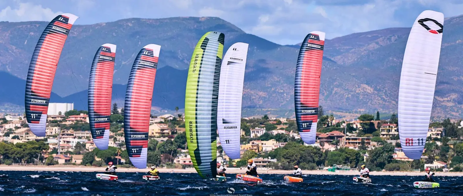 Classe Kiteboarding Italia official Sardinia 2026 race photograph.