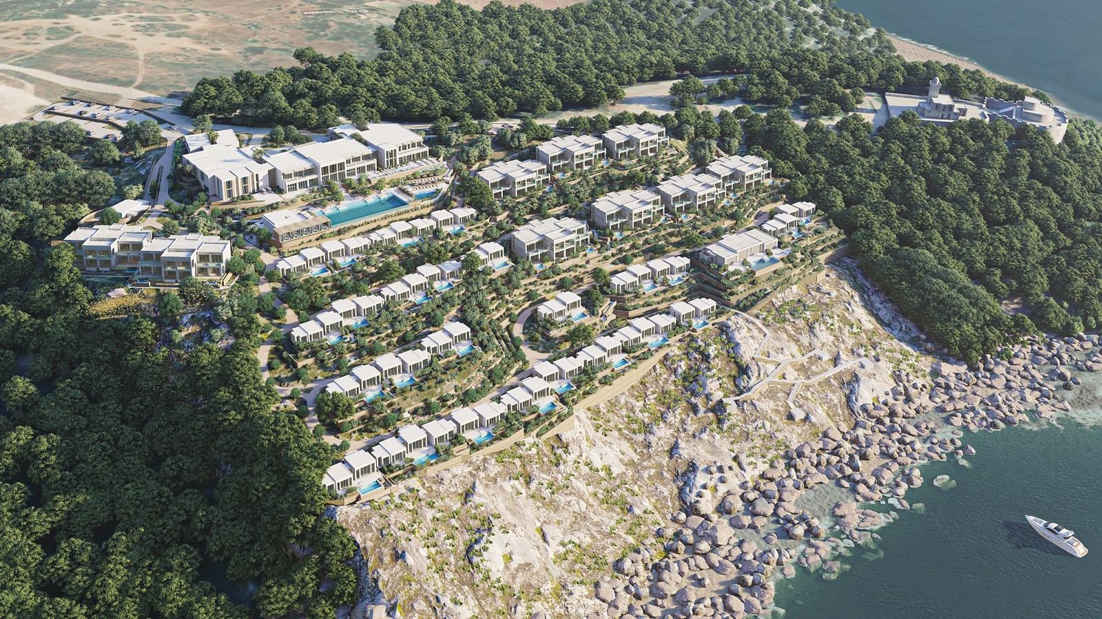 Four Seasons Plans Tangier Waterfront Resort Overlooking the Strait of Gibraltar — official Four Seasons resort rendering