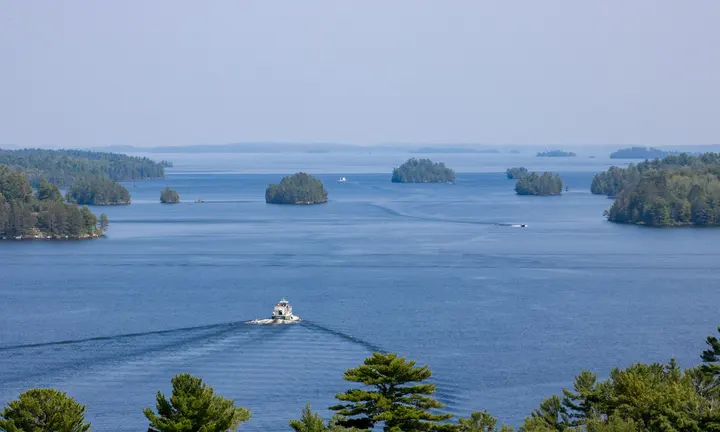Official NPS photograph: John Cowman — Voyageur tour boat, Rainy Lake