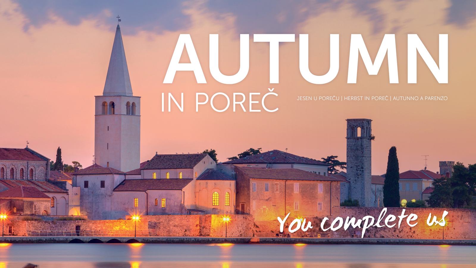 Official tourism image for autumn Porec